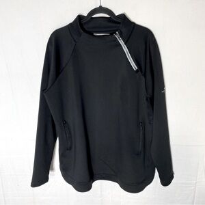 FootJoy Black Pullover Mock Neck Activewear Golf Sweatshirt L